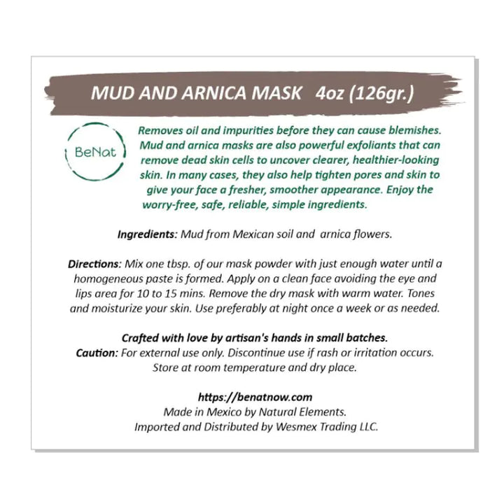 Mud and Arnica Mask